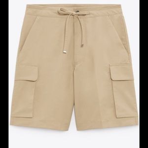 Zara High Waist Cargo Shorts